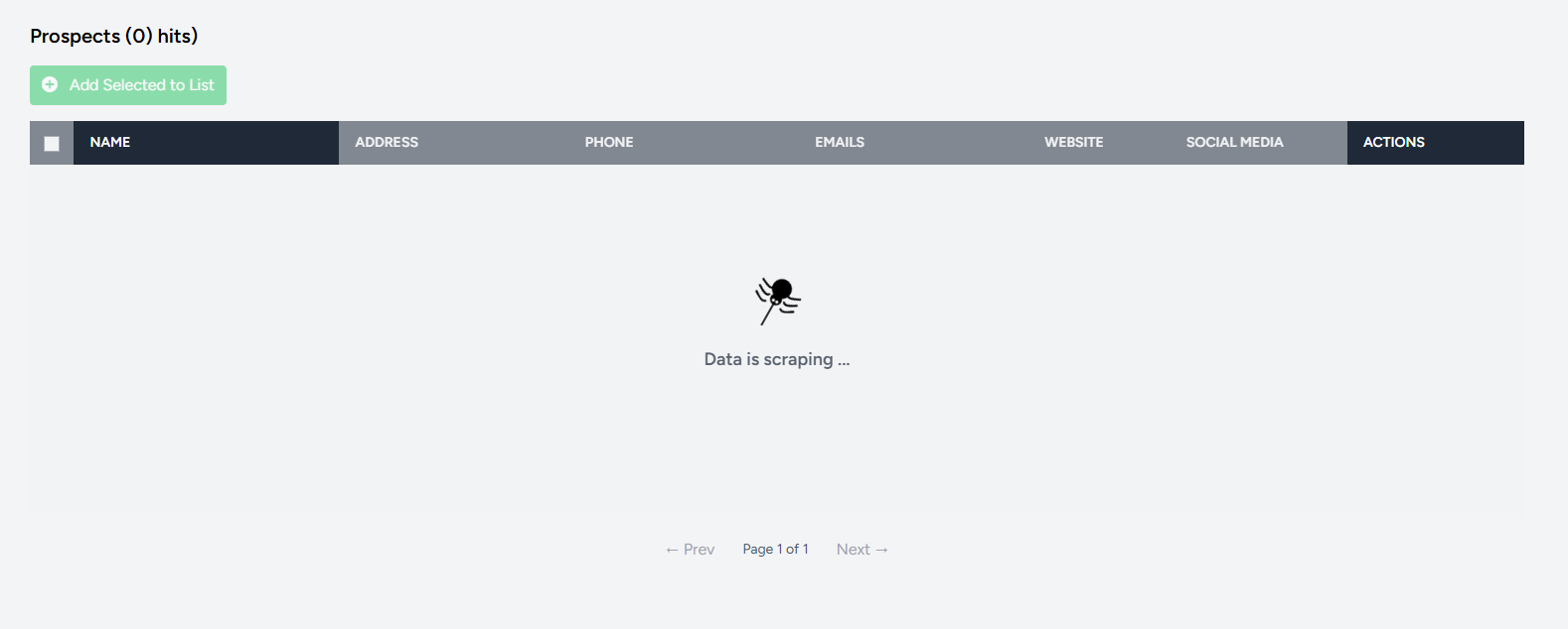 Insert a screenshot of scraping progress