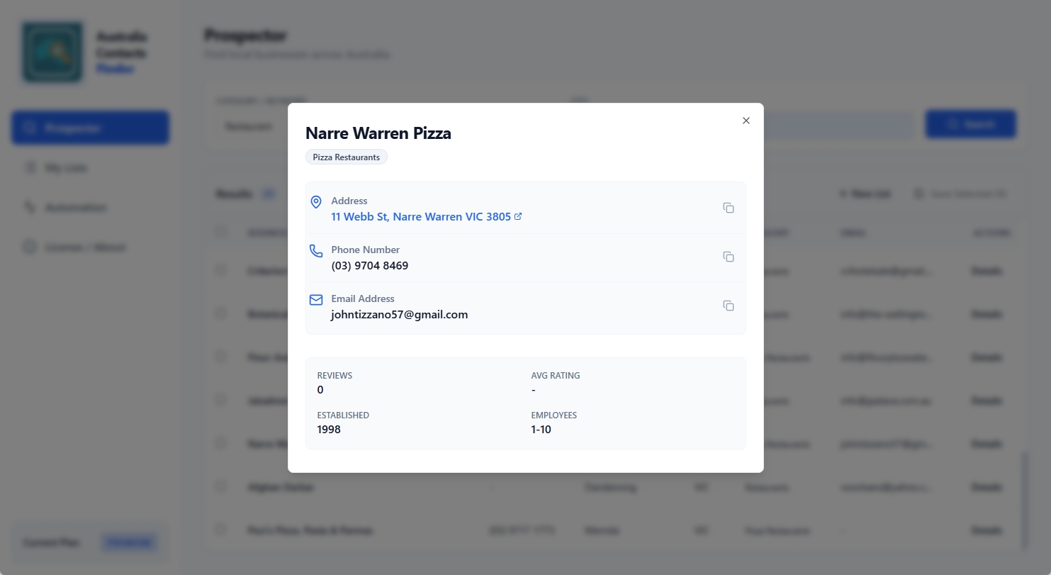 Detailed Contact View