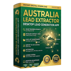 Australia Lead Extractor Software Box