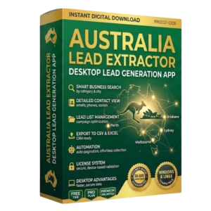 Australia Lead Extractor Software Box