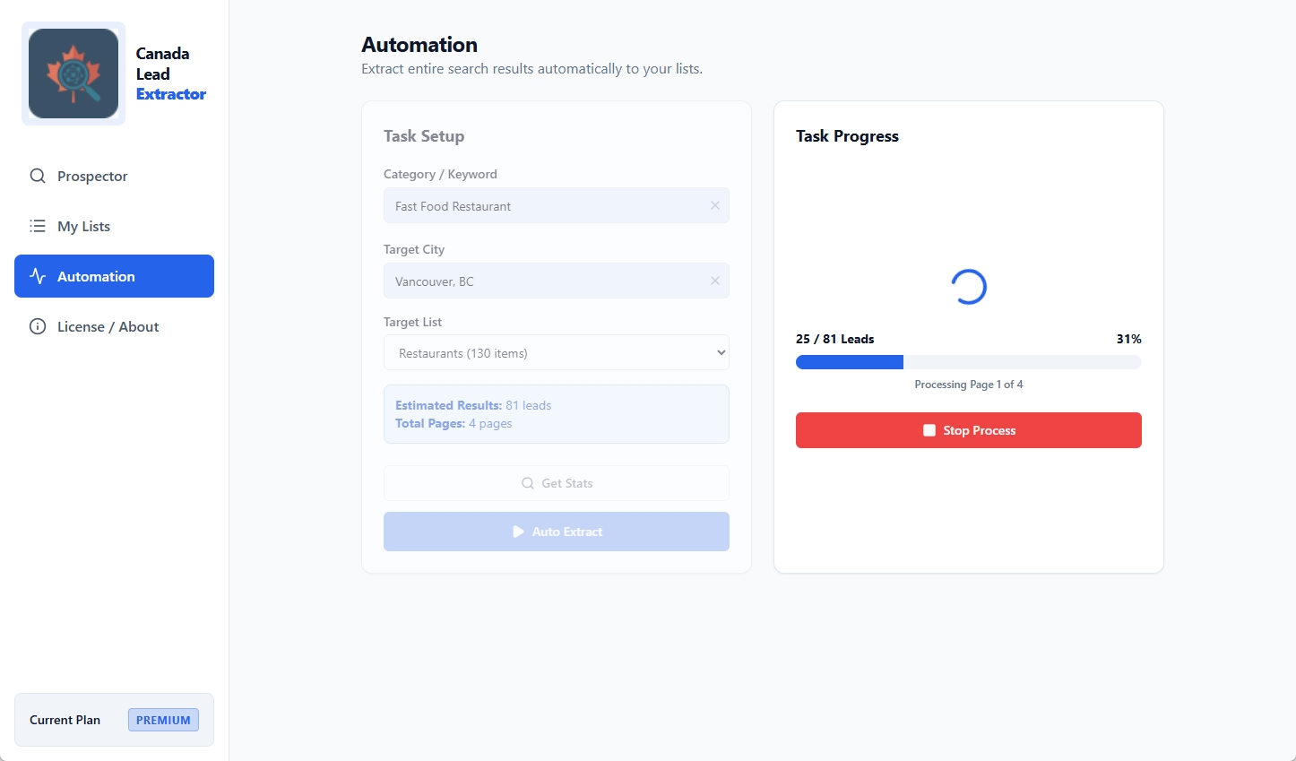 Automated Page Extraction