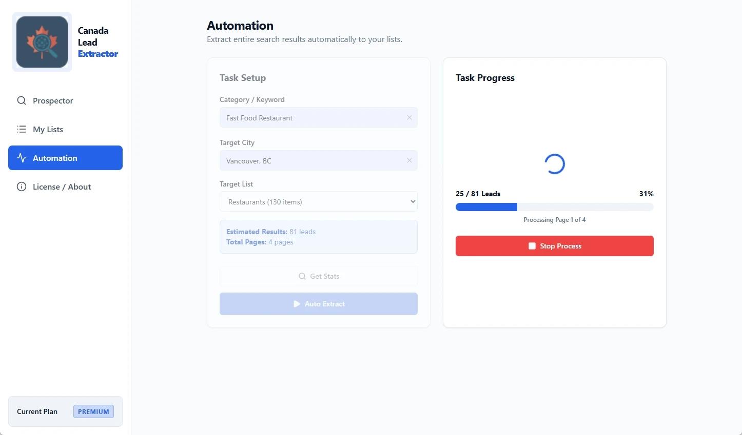 Automated Page Extraction