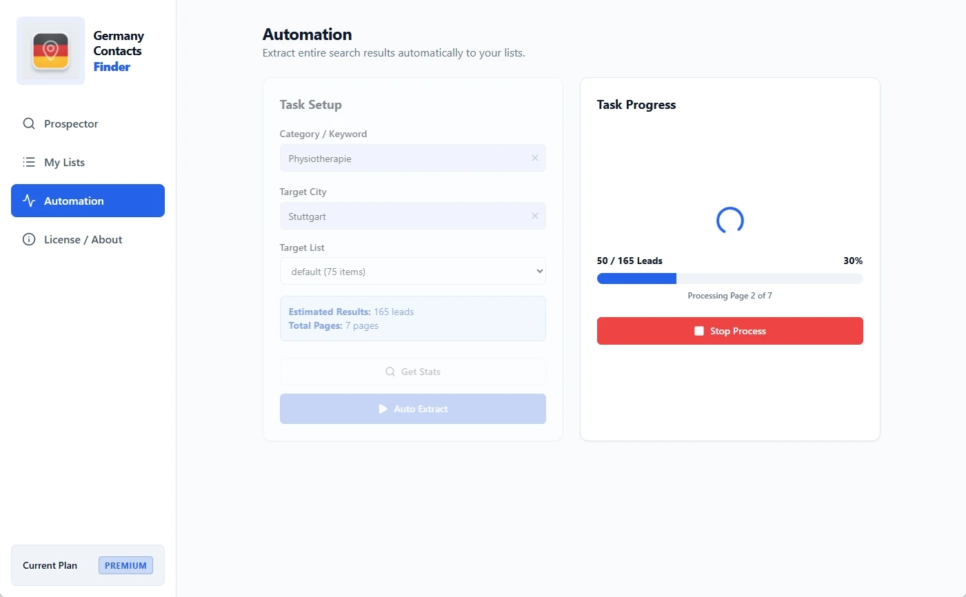 Automated Page Extraction