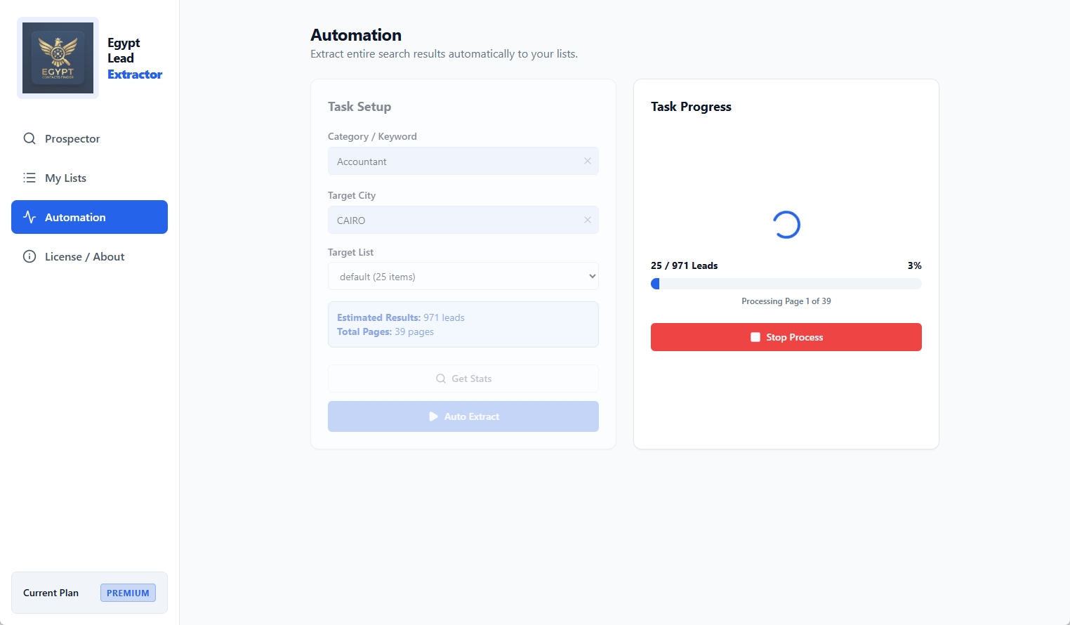 Automated Page Extraction