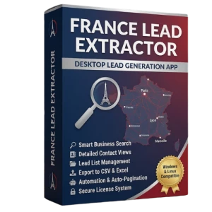France Lead Extractor Software Box