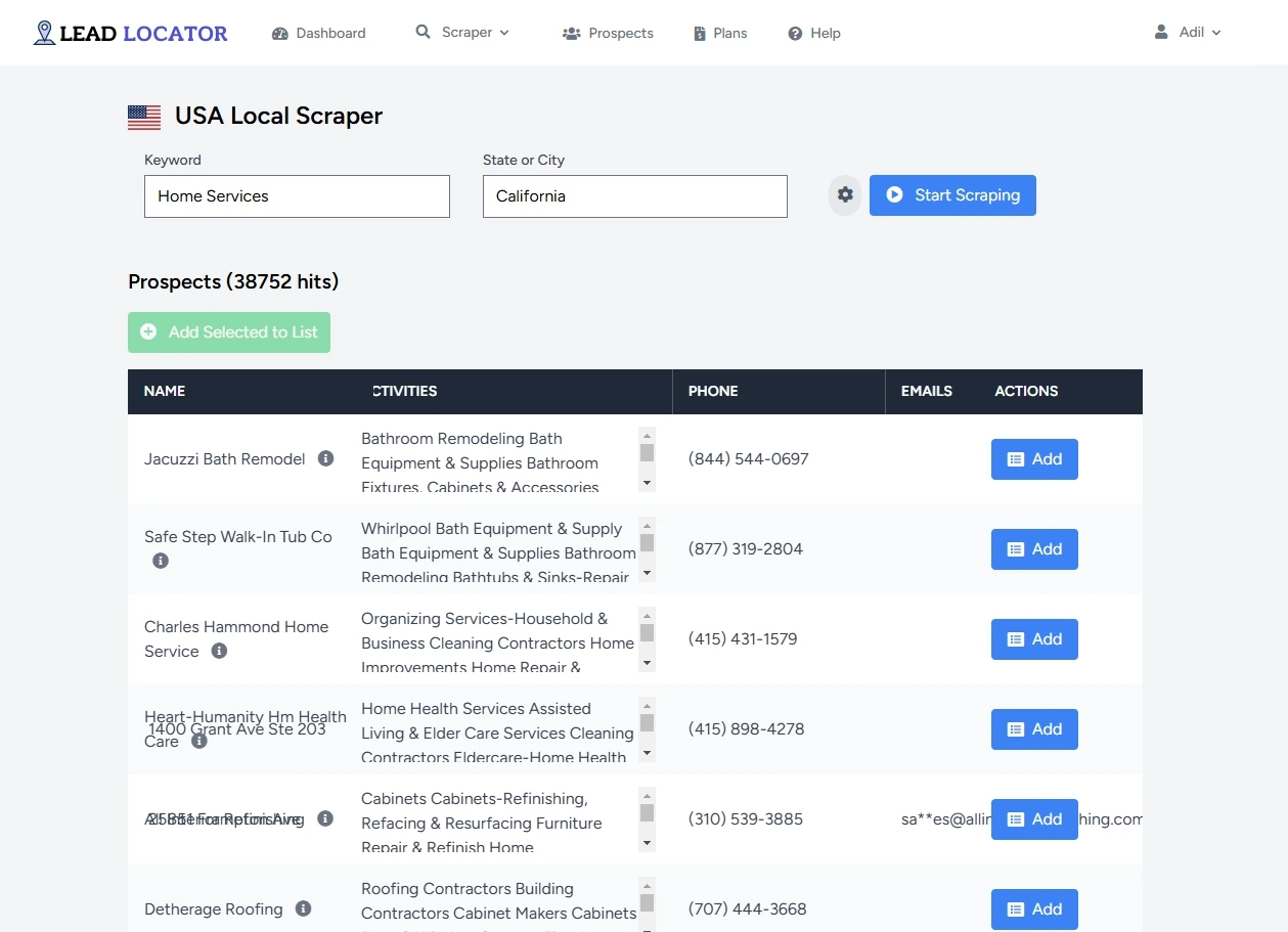 Lead generation tool
