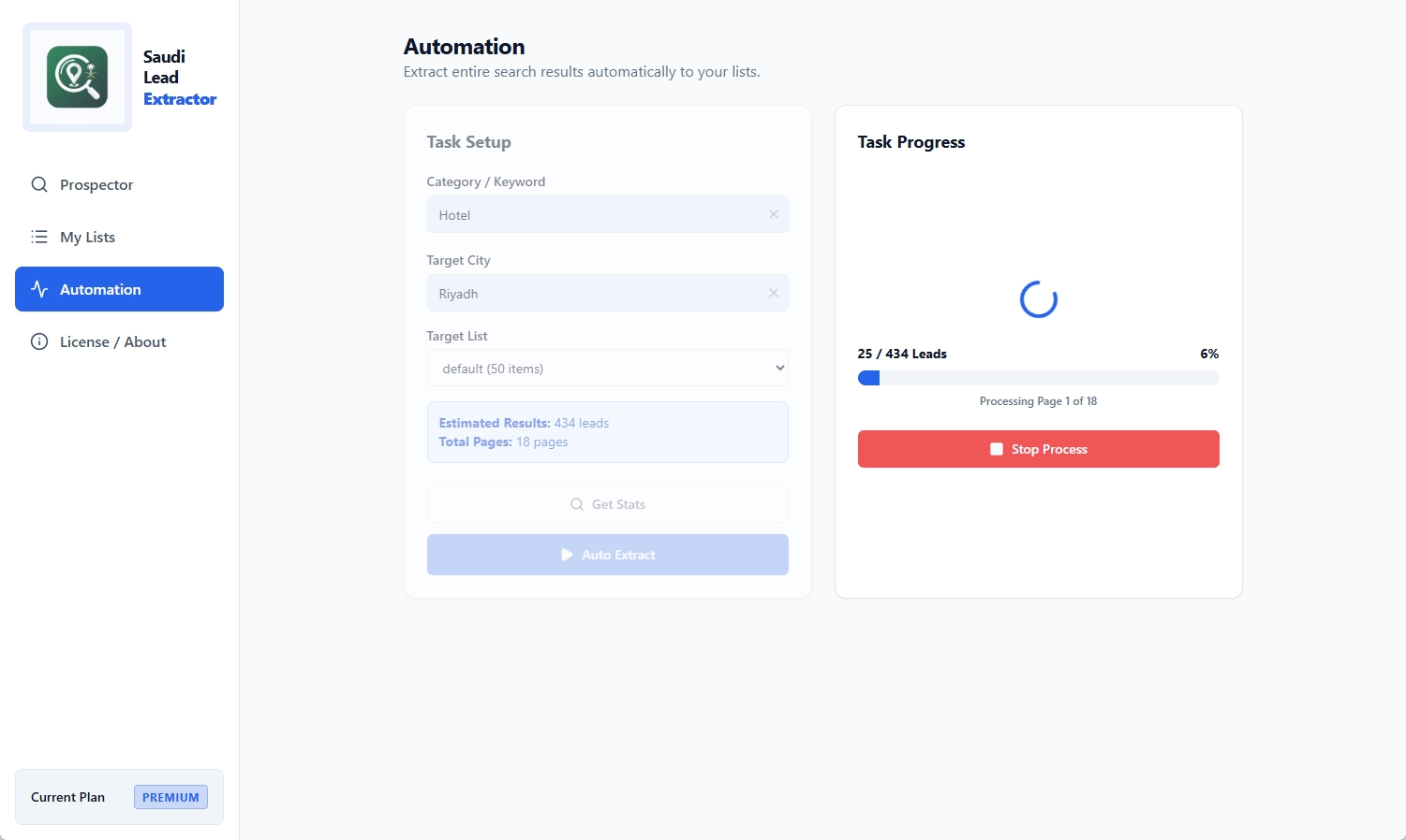 Automated Page Extraction