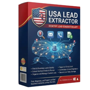 USA Lead Extractor Software Box